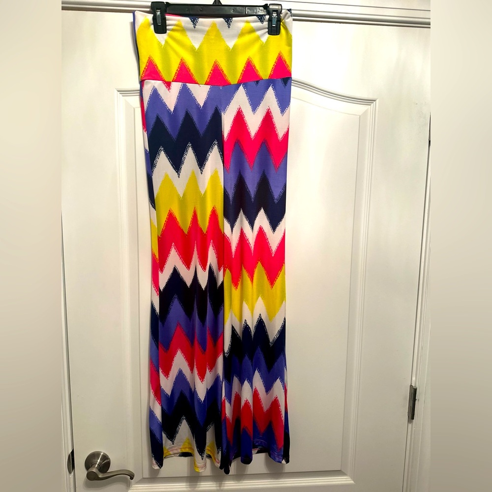 Fun, Neon 80’s vibe Palazzo Pants, Juniors size Large